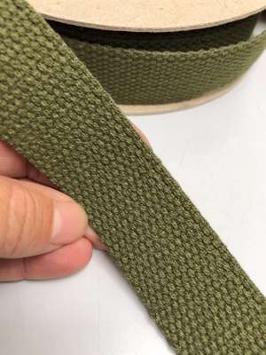 Gjordbånd - taskehank 30 mm, lys armygrøn